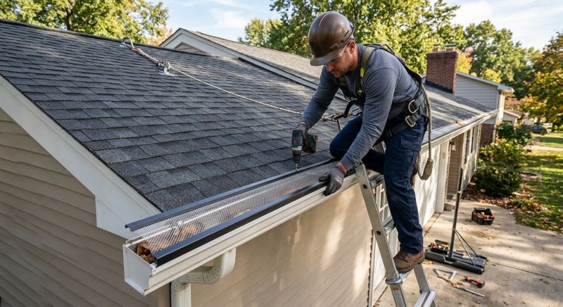Leaf Barrier Installation in Redmond, WA